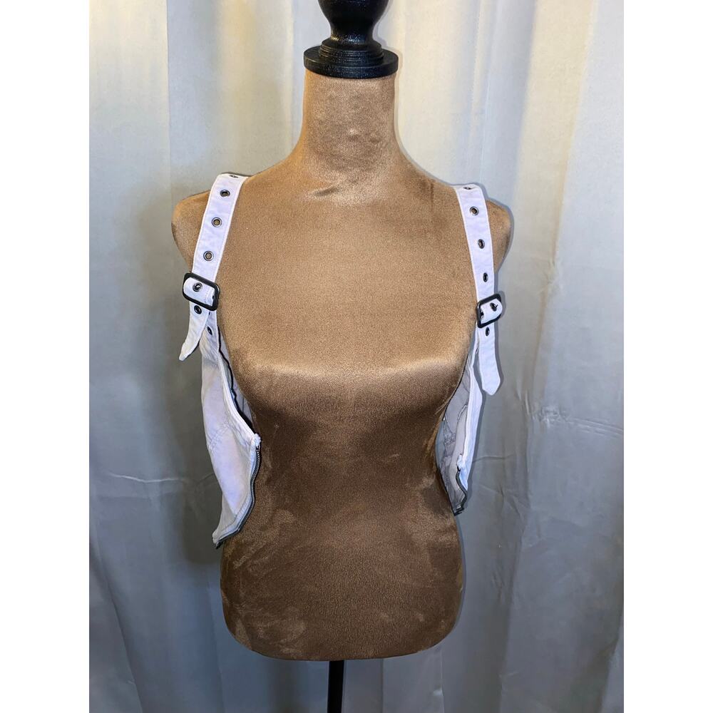 Urban Outfitters BDG Lavender Corset Crop Top Velvet Bustier Zip Front S NWT - Picture 5 of 12